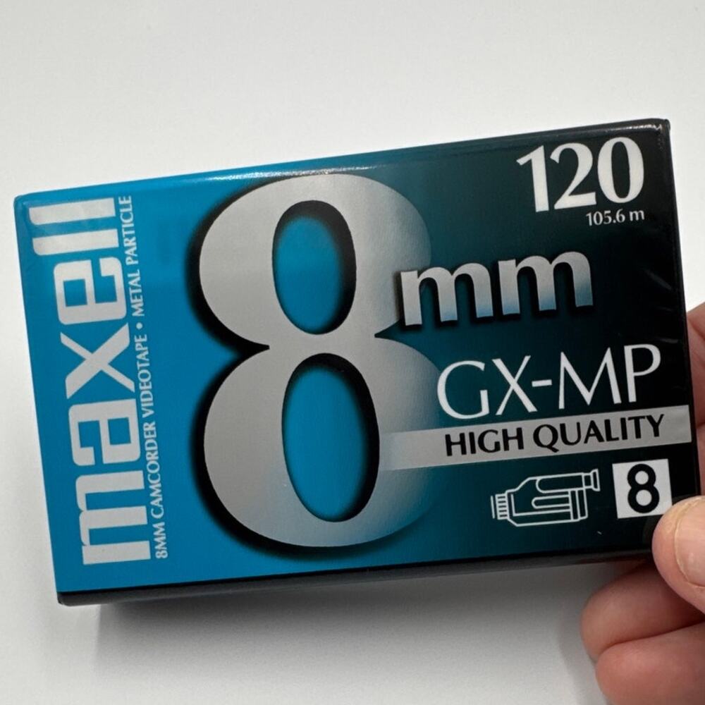 Maxell 8mm GX-MP High Quality 120 Camcorder Videotape BRAND NEW